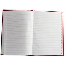 A5 A-Z INDEXED HARD BACK BOOK (RED) -   Choice of quantity with FREE P&P