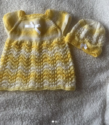Hand knitted baby set newborn - baby,