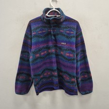 Patagonia Synchilla Vintage Sacajawea Aztec Psycho Tribal Fleece Jacket Small