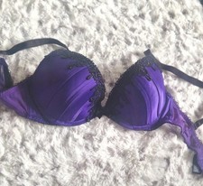 Ultimo Purple And Black 34D Bra Sexy 