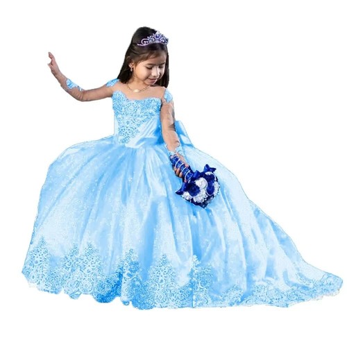Lace tulle flower girl - lace,