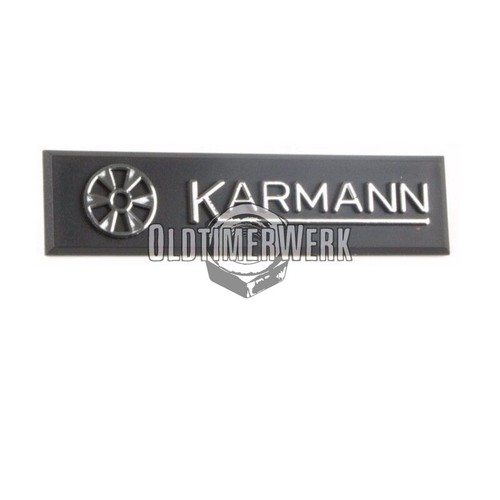 Karmann emblem on the - ""karmann"",