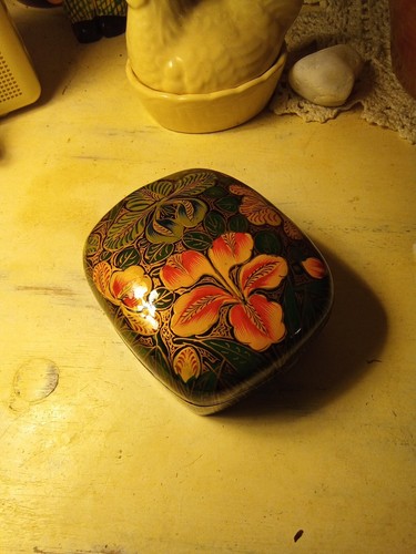 Vintage kashmiri hand painted - kashmiri,