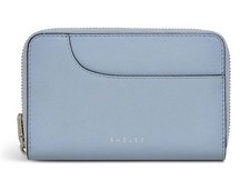 RADLEY BLUE LEATHER ZIP AROUND