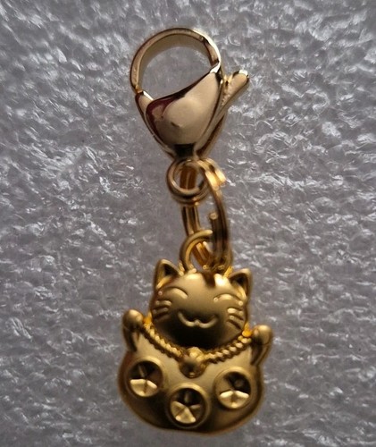 Brass chinese lucky cat - , a