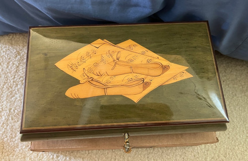 Italian wooden inlaid musical - italian,
