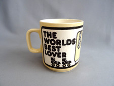 Superb Vintage Hornsea Mug 'The Worlds Best Lover' by John Clappison