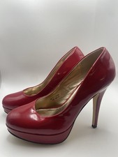BARRATS Red Patent Shoes UK 4 / 37 Christmas Party Vintage 2000’s High Heal
