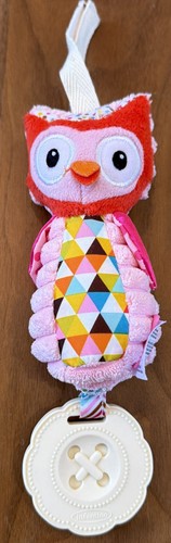 Infantino orange pink owl baby - orange,