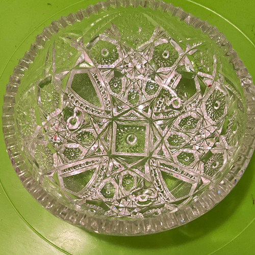 Clear pressed glass - pressed,