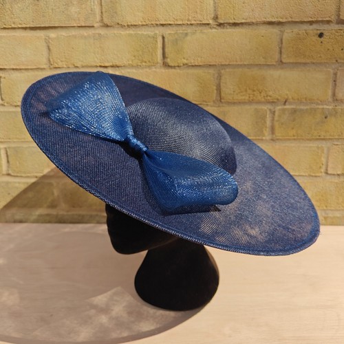 Navy blue bow wide - blue,