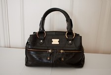 MODALU ‘PIPPA’ BLACK CROC LEATHER GRAB BAG – VERY GOOD CONDITION