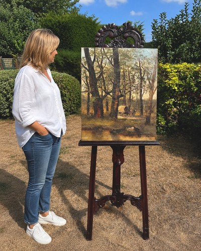 Antique 19th century oil - century,