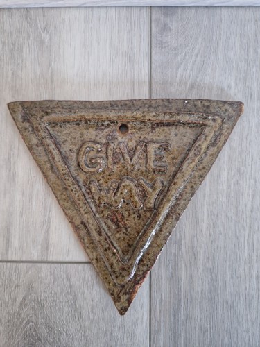 Ceramic plaque sign give - ceramic, way
