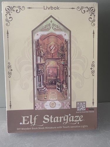 Wooden book nook with - book,