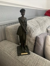 Bronze Effect Female Lady Golfer Figurine The Juliana Collection Interior Design