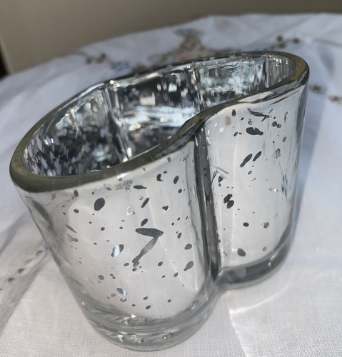 Mercury glass heart shaped - mercury,