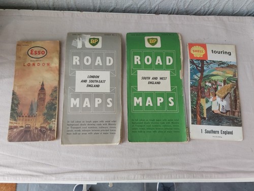 Vintage esso shell road - vintage,