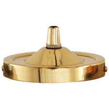 Brass ceiling rose with cord