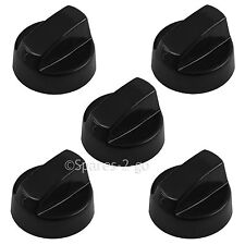 5 x ZANUSSI Black Oven Cooker Hob Control Knob Switch + Complete Adaptor Kit