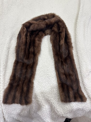 Vintage real fur mink stole - vintage,