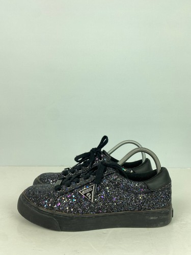 Guess black glitter low top - guess,