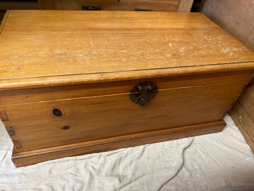 Rustic pine trunk chest - rustic,