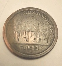 Flint Lead Works, Penny Token, 1813
