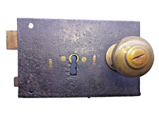 Cast Iron Rim Lock Brass