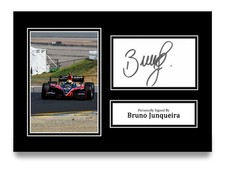 Bruno Junqueira Signed A4 Photo Autograph Card Formula 3000 Gift Display w/COA