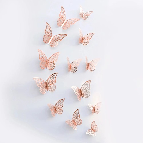 12pcs paper butterfly wall - paper,