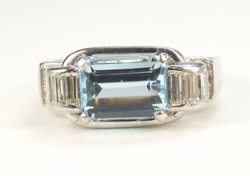 Antique 1920 aquamarine - 1920's,