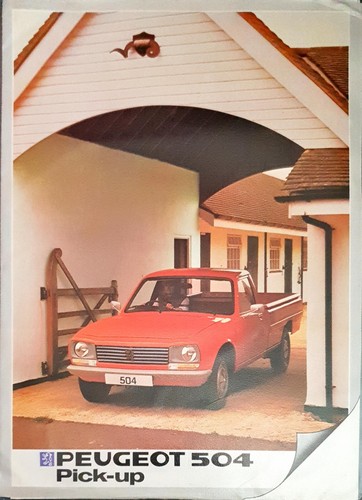 Peugeot 504 pick - pick-up, brochure