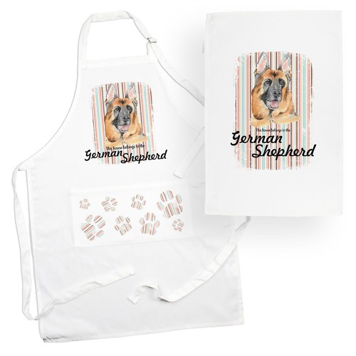 German shepherd tea - tea, towel