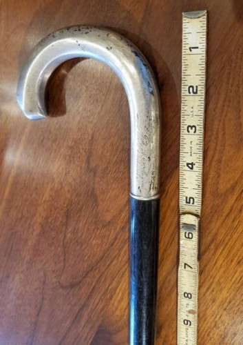 Sterling silver crook handle - silver,
