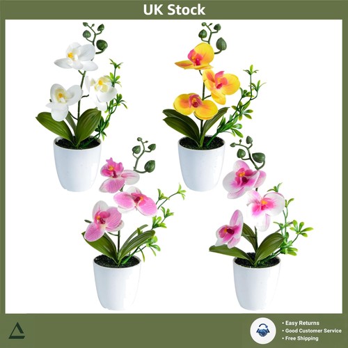 Realistic mini potted orchid - mini,