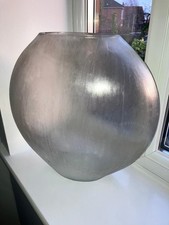 Frosted Glass Vase, Heavy