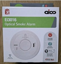 Aico Ei3016 Mains Powered Optical Smoke Alarm Expiry sept 2031