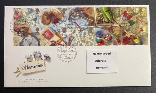 1992 greetings fdc with - greetings,