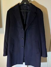 Single-breasted coat in pure cashmere