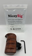 NICEYRIG Wooden Handle Grip with ARRI Rosette for Camera Cage (Right Hand)
