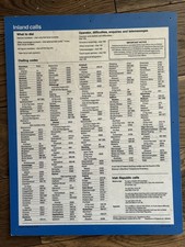 Original telephone box notice - telephone,
