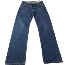 Armani 007 Series Wide Leg Jeans Comfort Fit Indigo Blue Mens Size 31 x 32