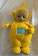 Vintage 1996 Teletubbies Laa Laa Soft Plush Hot Water Bottle Cover 22” approx 