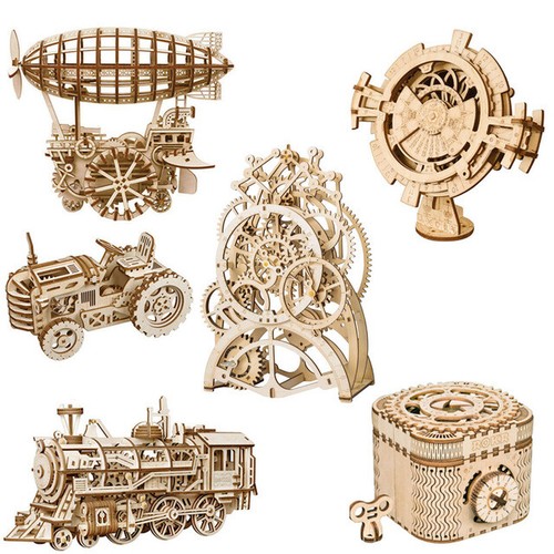 Wooden puzzle diy model - diy,