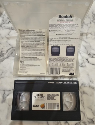 Scotch head cleaner vhs video - scotch,