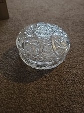 Vintage: American Brilliant Period Cut Lead Crystal Glass. Dresser Bonbon. 