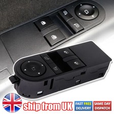 UK Driver Side Electric Window Switch 13228706 For Vauxhall Astra H Zafira B Mk2