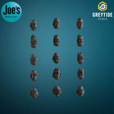 Bare heads x 15 - Greytide