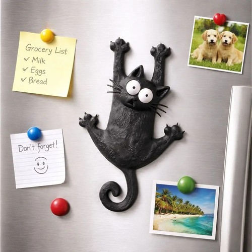 Cute magnetic cat refrigerator - cat,